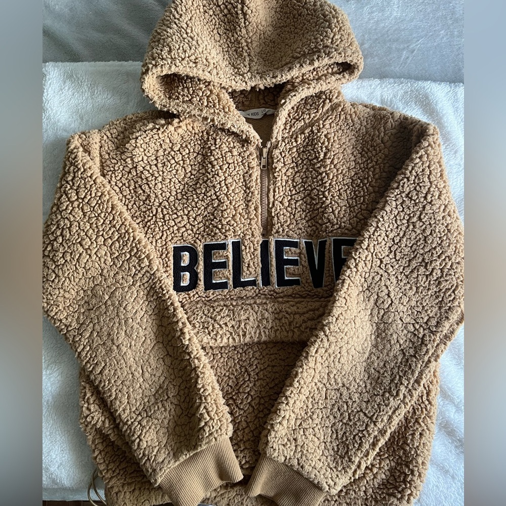 URBAN KIDS SHERPA 1/4 ZIP HOODIE